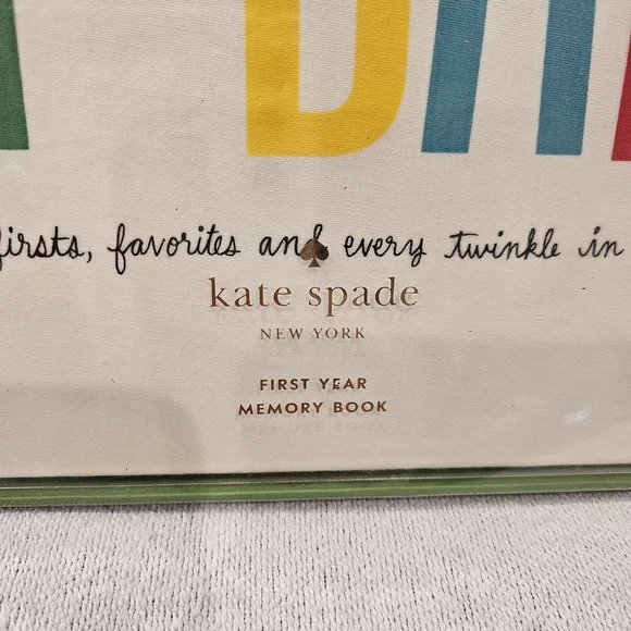 Kate Spade New York First Year Multicolor Memory Book Baby Shower Gift NWT - Picture 2 of 6